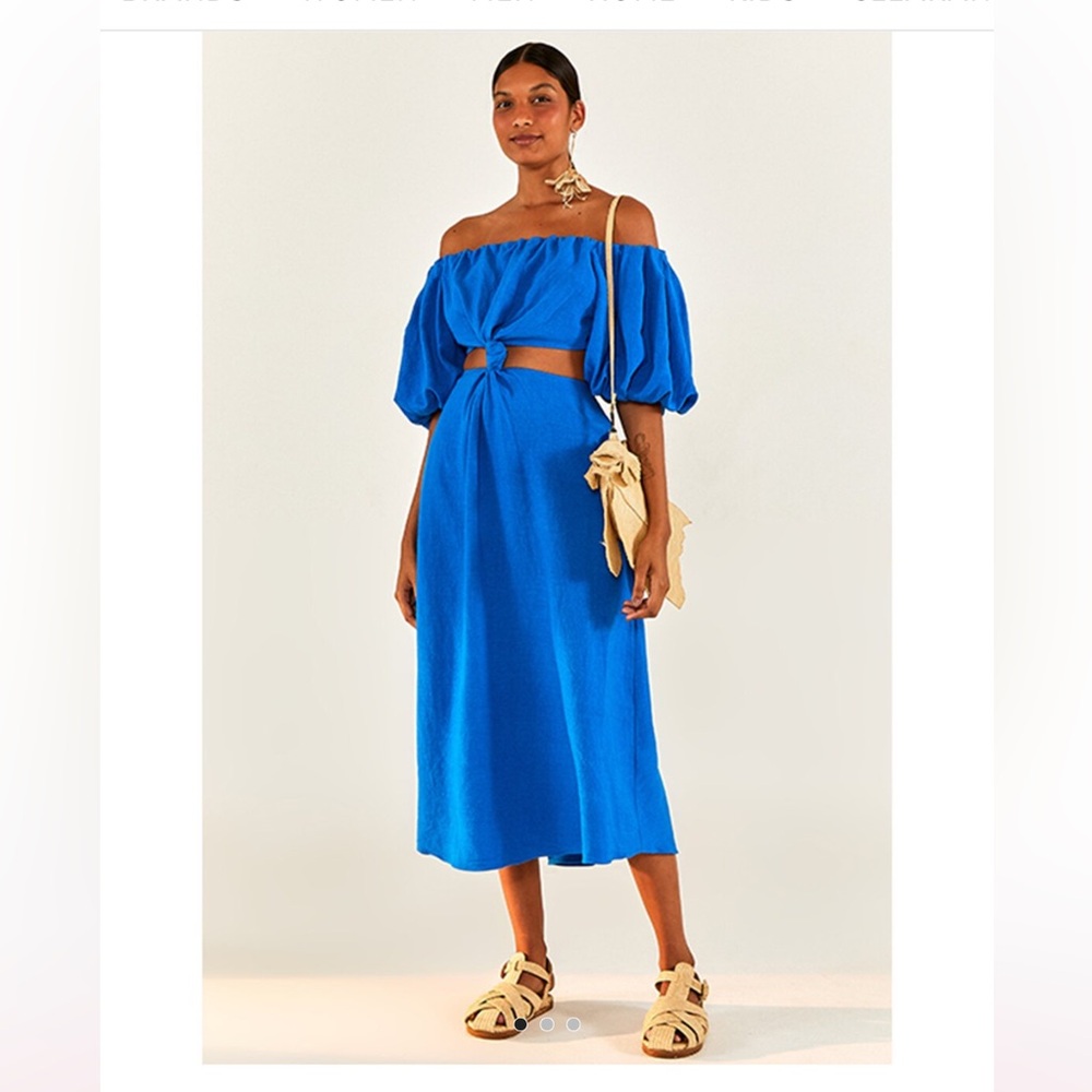 FARM Rio Cut-Out Waist Dress